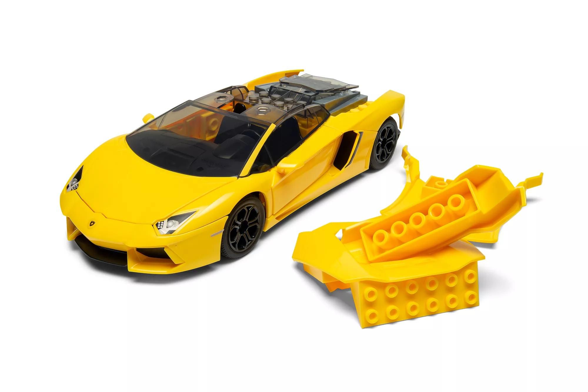 Airfix QUICKBUILD Lamborghini Aventador - Yellow (J6026)
