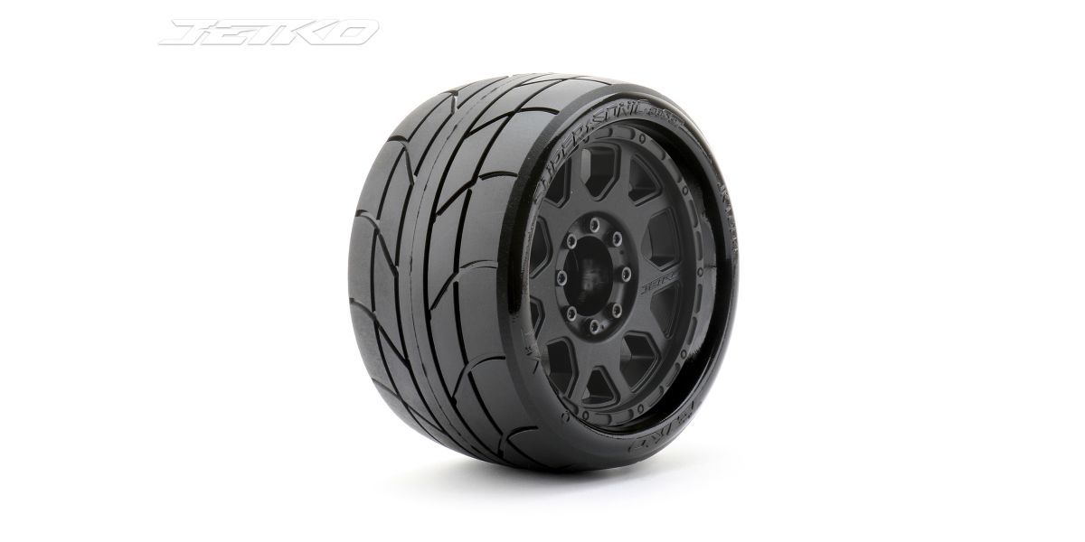 Jetko EX Super Sonic LP Belted 3.8&quot; Black Wheel MAXX 17mm + 12MM Hex (2) (JK1604CB)