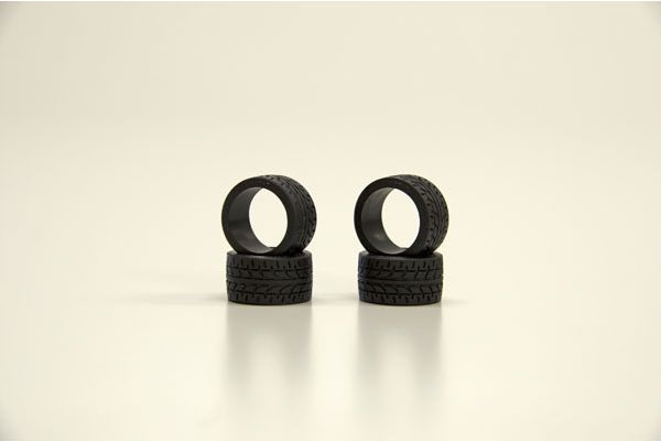 Kyosho Mini-Z Racing Radial Tyres 30 Shore - Wide (4) (K.MZW38-30)