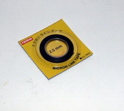 Kyosho Micron Tape 2.5mm x 8mm (Panel Line) (K.1843BK)