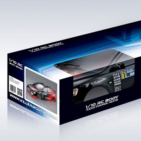 Killerbody Mitsubishi lancer Evo X Finished Body 190mm (KB48002)