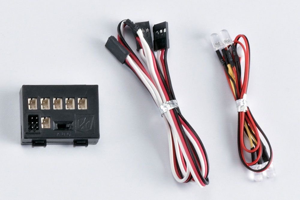 Killerbody Led Light System W/Control Box (2 Leds) Warning Light Red/Blue (KB48068)