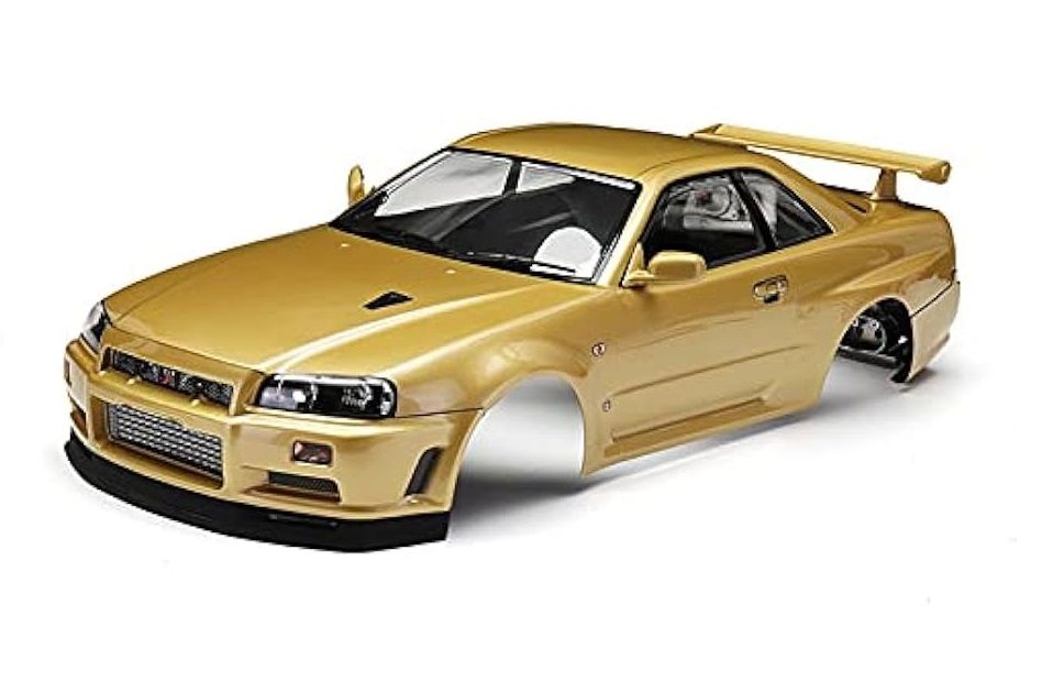 Killerbody Nissan Skyline R34 195mm Finished Body - Gold (KB48645)