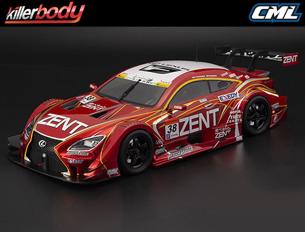 Killerbody Zent Cerumo RC F Clear Bodyshell (KB48773)
