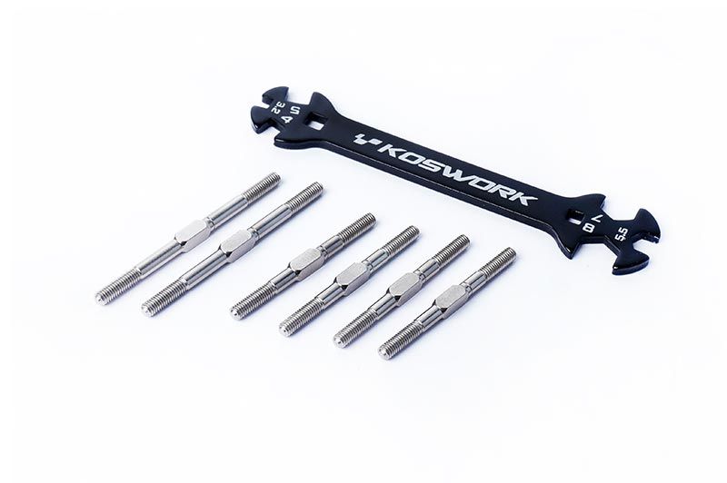 Koswork Turnbuckle Set HD (6) Kyosho Ultima &amp; JJ (KOS04361-01)
