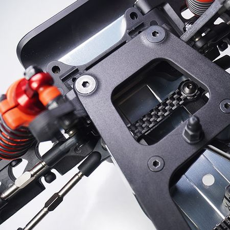 Koswork Kyosho Ultima &amp; JJ Carbon Steering Link Plate Set (KOS04361-16)