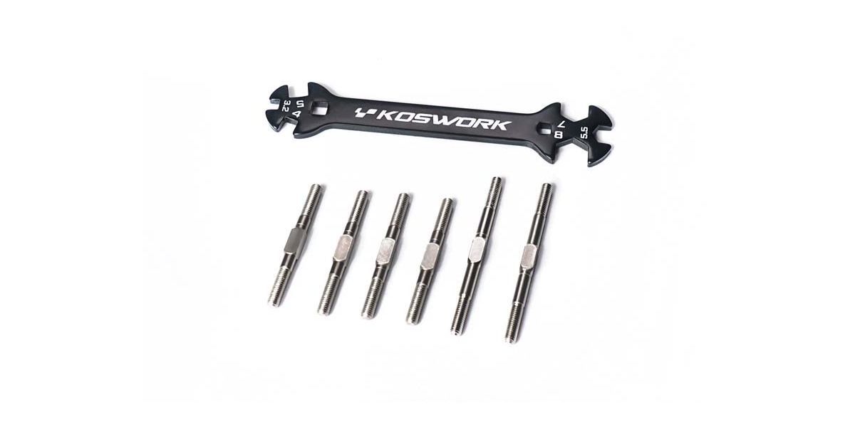 Koswork Turnbuckle Set HD (6) Tamiya BBX (KOS04405)