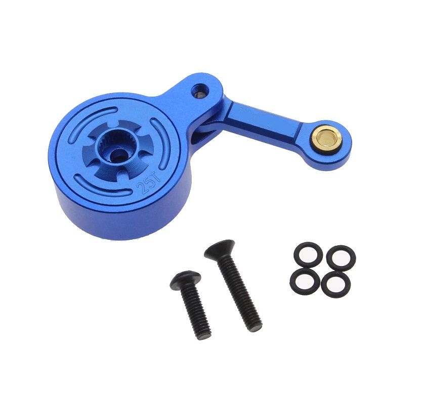 SC Models Aluminum 25T Servo Horn Blue Arrma 3S/4S (KR002B)