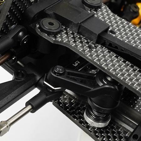 Yeah Racing Aluminium Steering Bridge For Kyosho Optima Mid (KYOP-017BK)