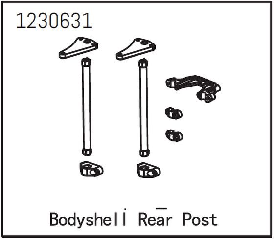 Absima Body Shell Post Rear - Sherpa ( AB 1230631)