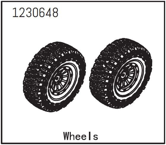 Absima Wheels - Sherpa (2) ( AB 1230648)