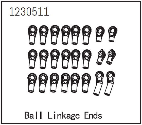 Absima Ball Linkage End Set ( AB 1230511)