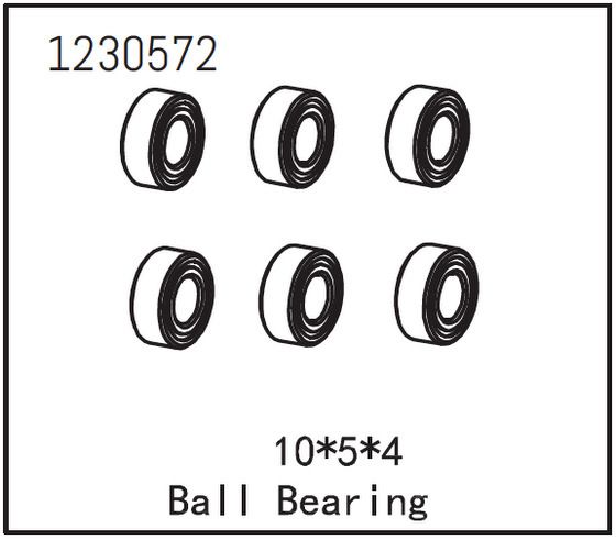 Absima Ball Bearing 10*5*4 (6) ( AB 1230572)