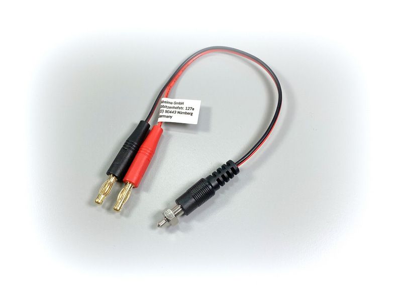 Absima Charging Cable For Glow Plug Heater 15cm 22Awg ( AB 3040004)