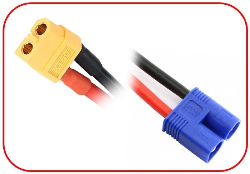Absima Charging Cable XT60 To EC3 15cm