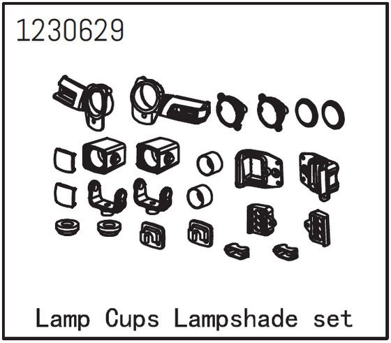 Absima Lamp Cups Lampshade Set - Sherpa ( AB 1230629)