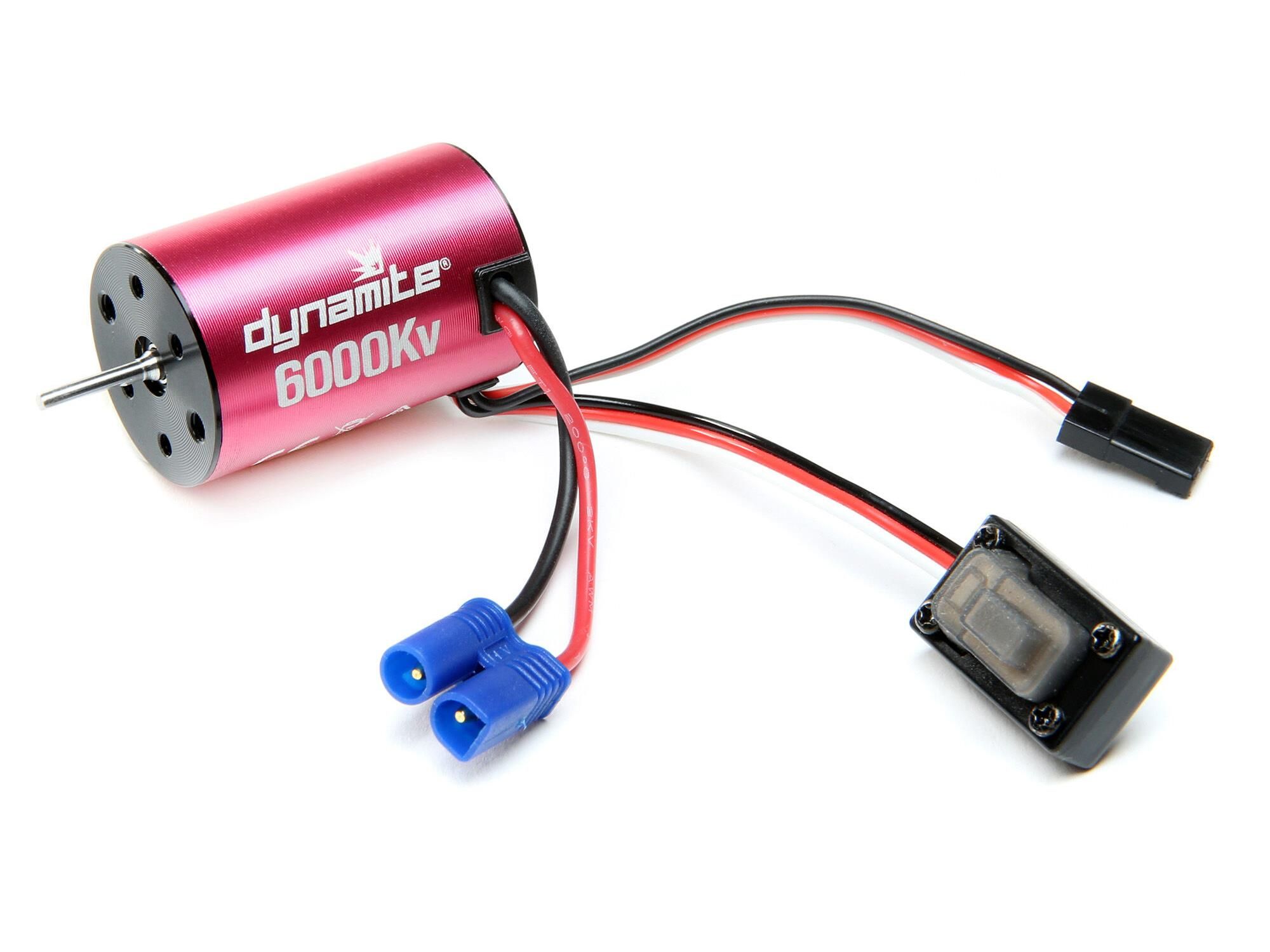 Dynamite Brushless Motor/ESC 2-in-1 Combo, 6000Kv: Mini-T 2.0 (M-DYNS0501)