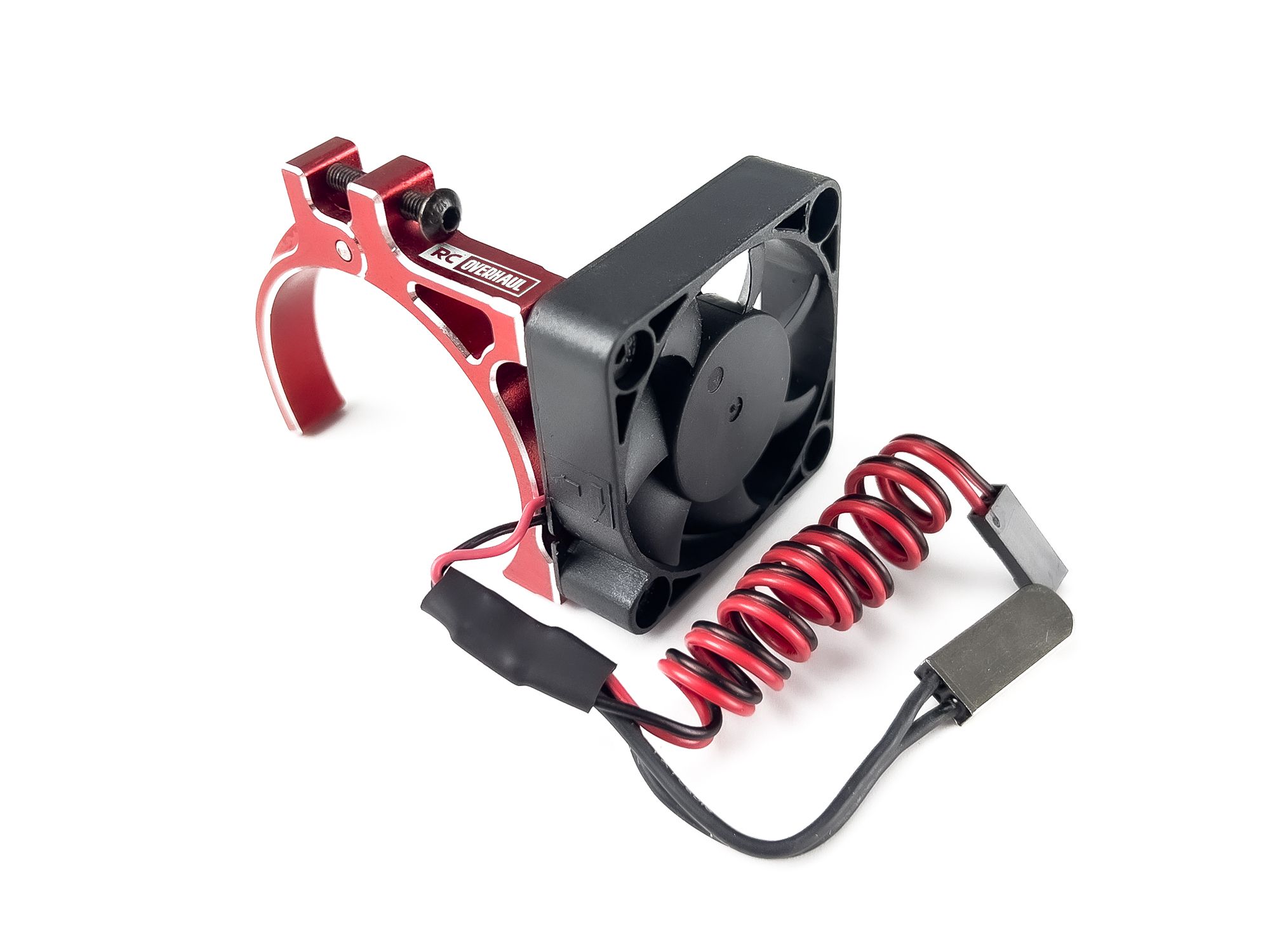 RC Overhaul Motor Fan unit w/Temp Sensor, w/Mount Red 38~42mm (M-RCO-FAN01R)