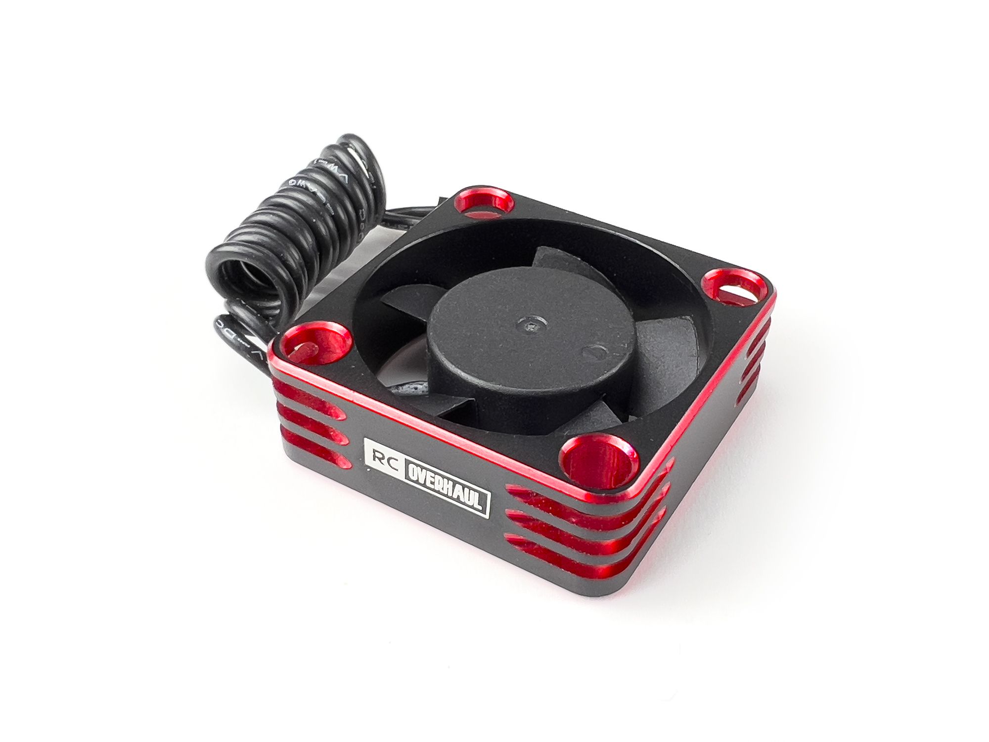 RC Overhaul Fan, Red Alum 30mm Hi RPM (M-RCO-FAN03R)