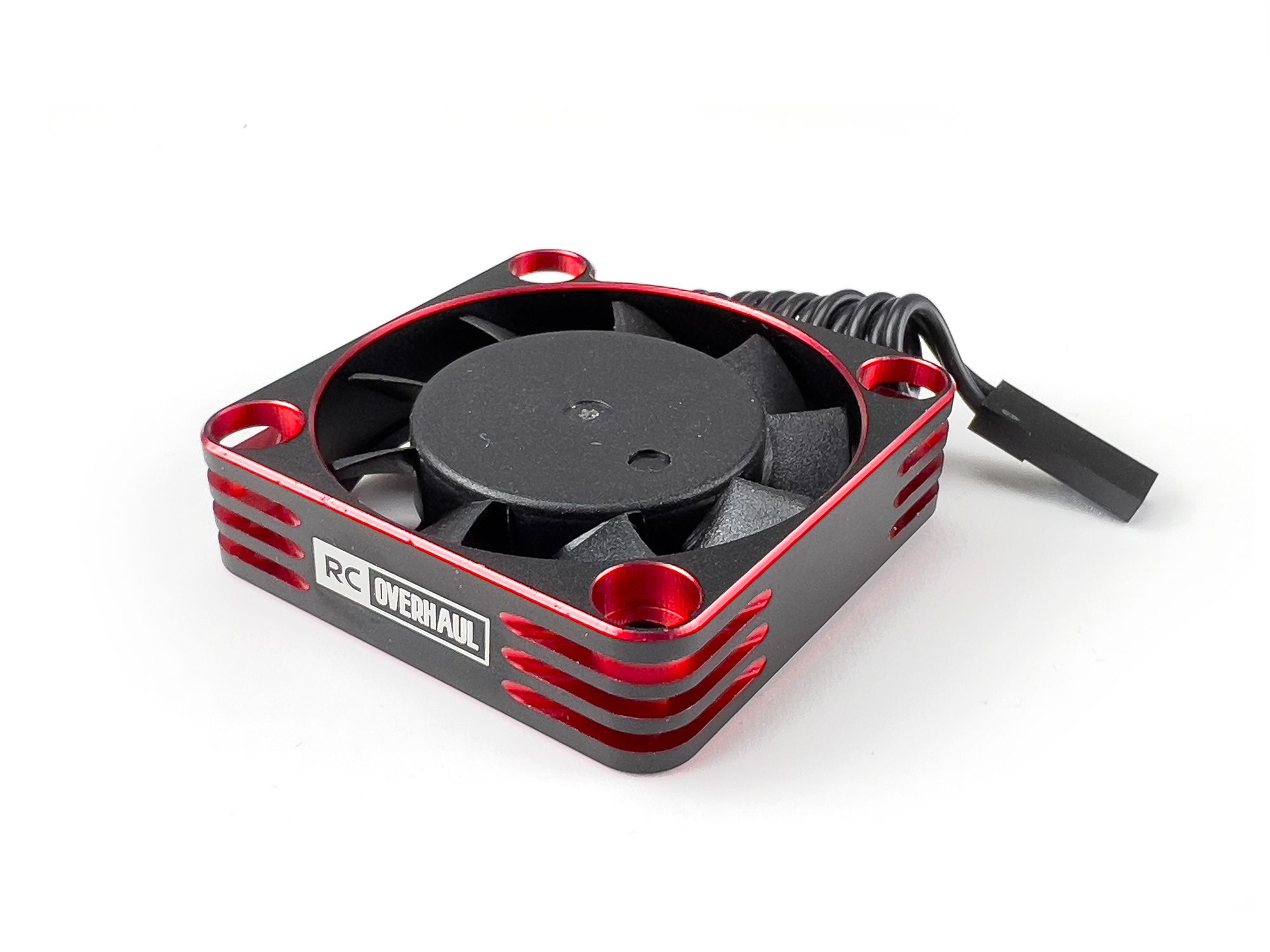 RC Overhaul Fan, Red Alum 40mm Hi RPM (M-RCO-FAN04R)