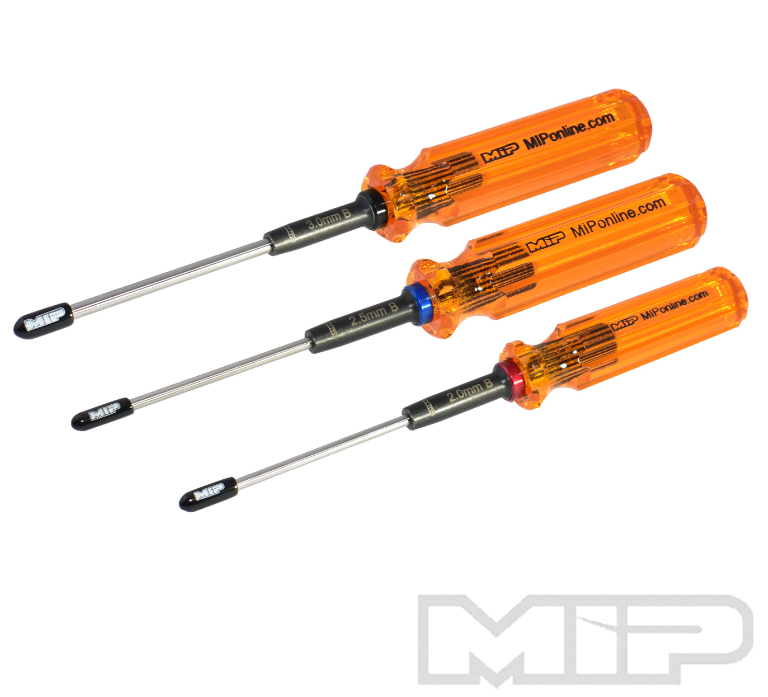 MIP Hex Driver Ball Set Gen 2,  2.0mm, 2.5mm, 3.0mm (MP9606)