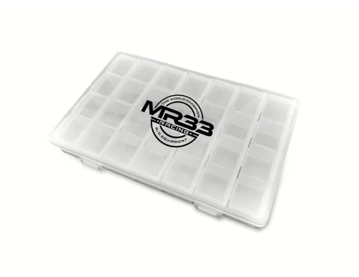 MR33 Hardware Box Medium Clear 17.5 x 11 x 2.6cm, 28 in 1(MR33-HBMC)