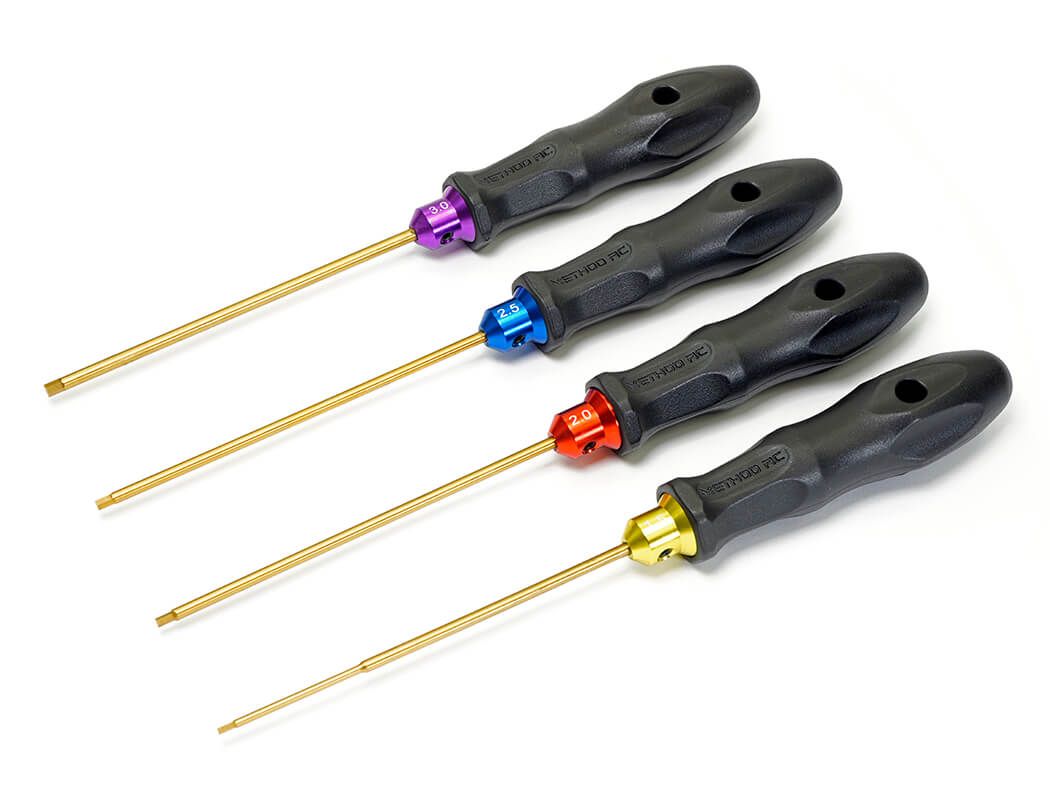 Method RC 4 Piece Metric Hex Driver Set - 1.5, 2.0, 2.5, 3.0mm (MTD2001)