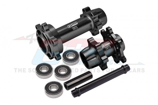 GPM Promoto MX  Aluminum 7075-T6  Front &amp; Rear Wheel Hub Hex (Larger Inner Bearings)  (MX0067-BK)
