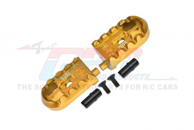 GPM Promoto MX  Aluminum 7075-T6 Motorcycle Foot Pegs Set (MX014-GD)
