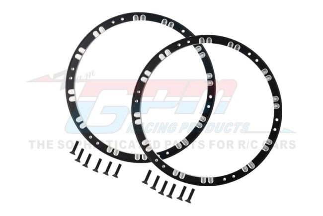 GPM Promoto MX  Aluminum 7075 Rear Wheel Reinforcement Rings Set (MX0505R-BK)