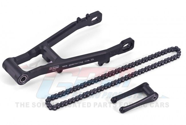 GPM Promoto MX  Aluminum 7075 Extend Swing Arm(+30Mm)+Pull Rod+Chain (MX3057-BK)