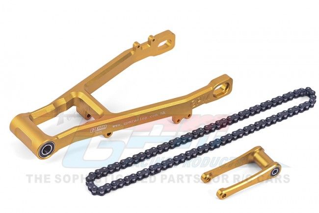 GPM Promoto MX  Aluminum 7075 Extend Swing Arm(+30Mm)+Pull Rod+Chain (MX3057-GD)