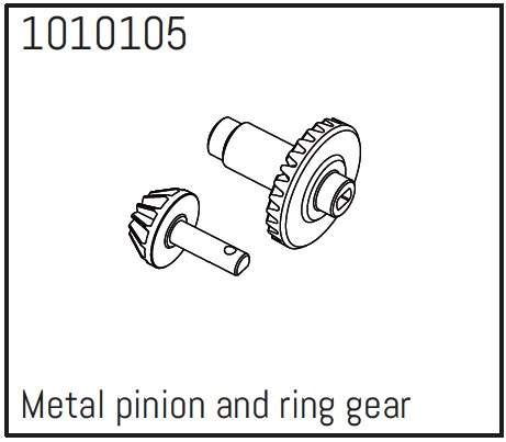 Absima Metal Pinion &amp; Ring Gear - PRO Crawler 1:18