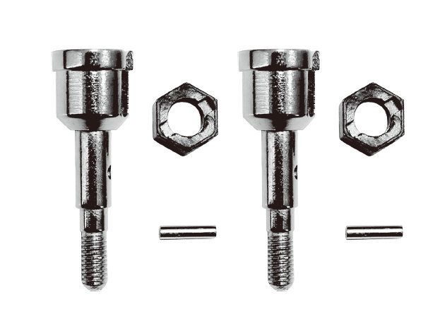 Absima Metal Wheel Shaft Ana Pins Hex (2Pcs) ( AB 18301-17)