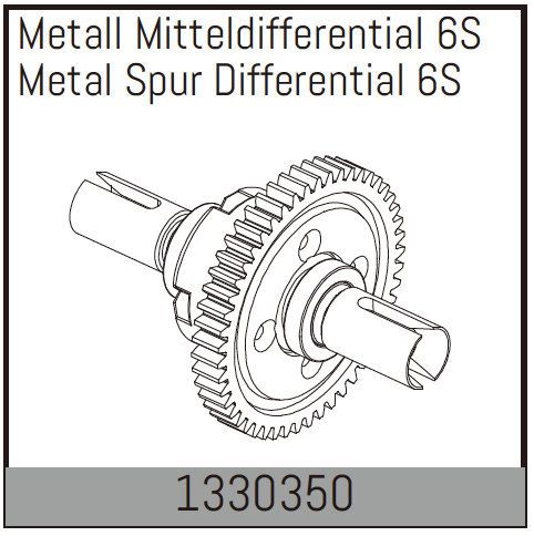 Absima Metal Spur Differential 6S ( AB 1330350)