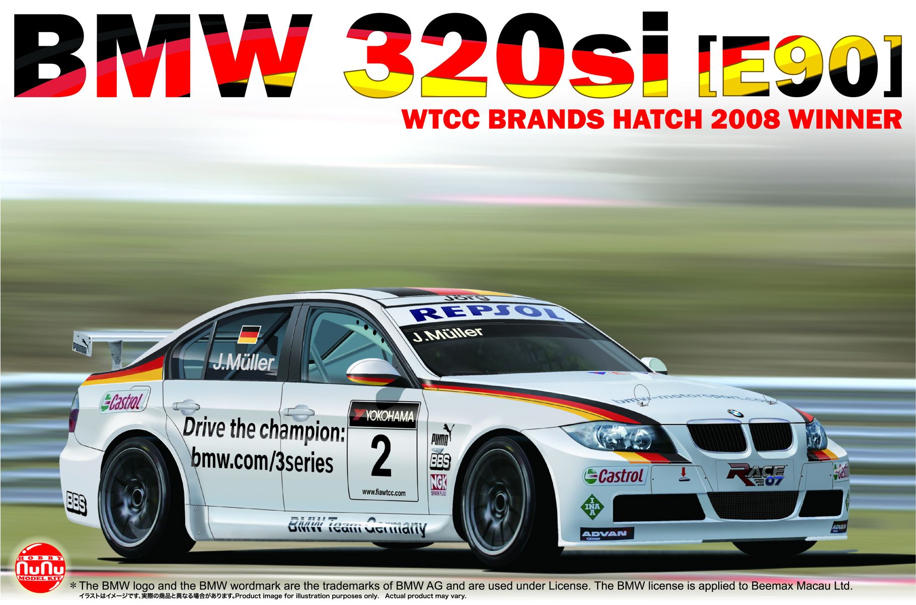 NuNu BMW 320 E90I  Wtcc Brands Hatch 2008 Winner (NU24037)
