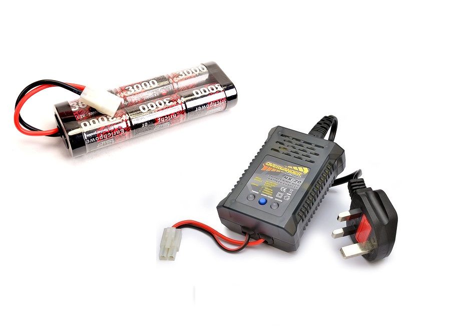 Overlander NX-20 NiMH 20W Compact Charger + 7.2V 3000 NiMH Battery (OL2914A)