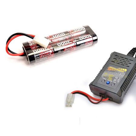 Overlander NX-20 NiMH 20W Compact Charger + 7.2V 3000 NiMH Battery (OL2914A)