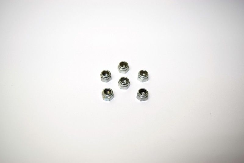Absima Nylon Lock Nut M4 (6) AB2.8 BL ( AB 1330183)