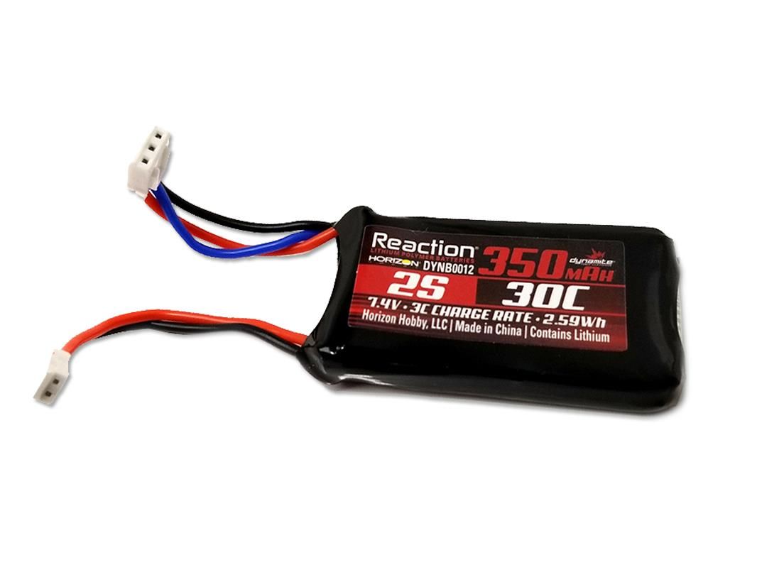 Dynamite Battery 7.4v 350mAh 2s LiPo (SCX24) (O-DYNB0012)