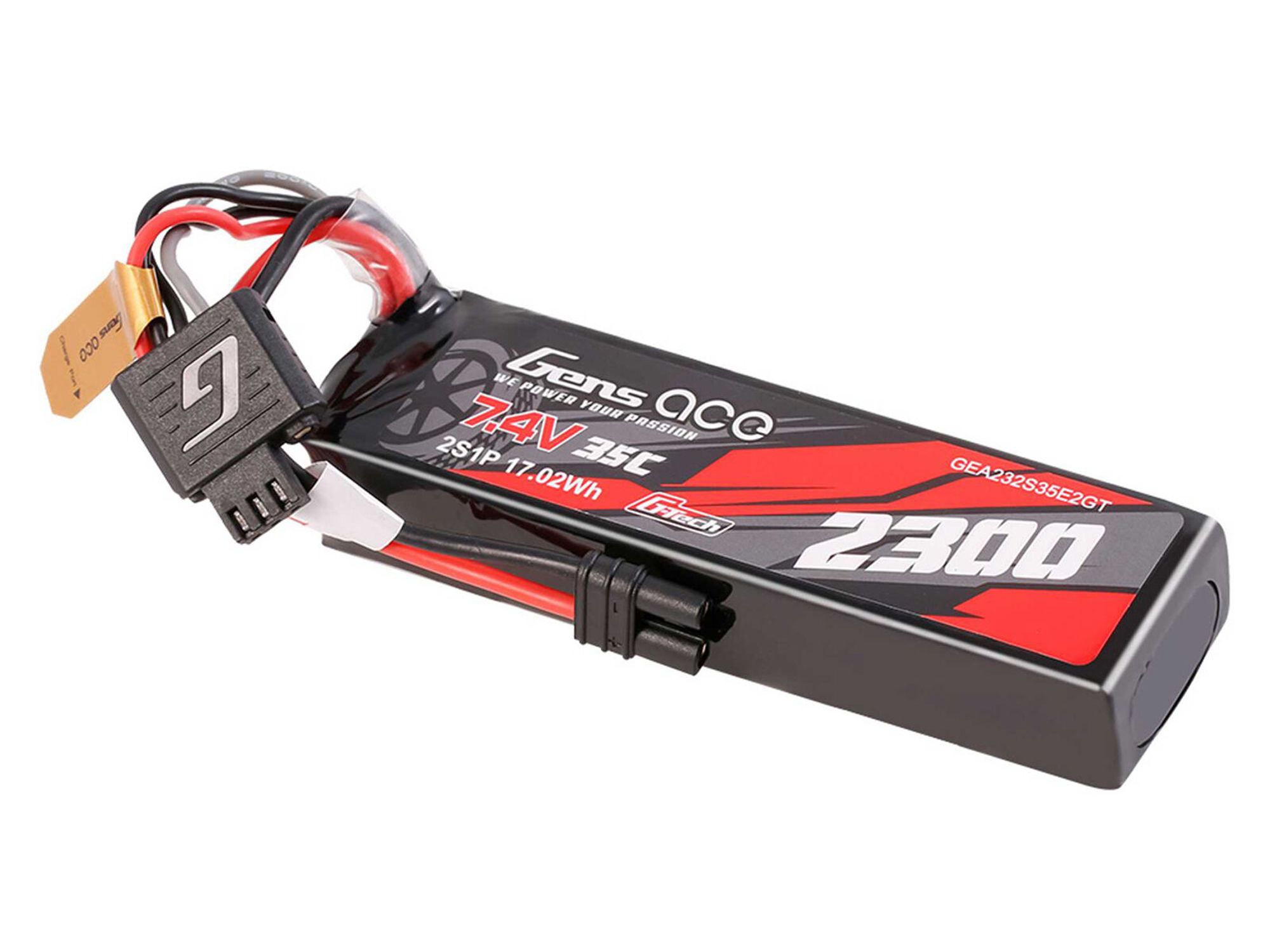 Gens Ace Li-Po G-Tech 2S Car 7.4V 2300mAh 35C with EC2 (GROM) (O-GTC2S2300-35E2)