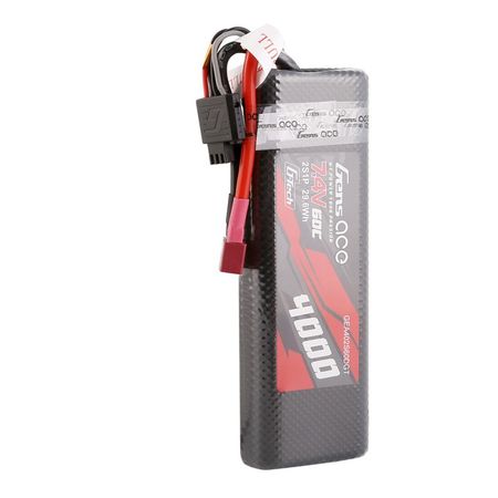 Gens Ace Li-Po G-Tech Car Hard Case 2S 7.4V 4000mAh 60C Bashing T-Connector (O-GTC2S4000-60T)