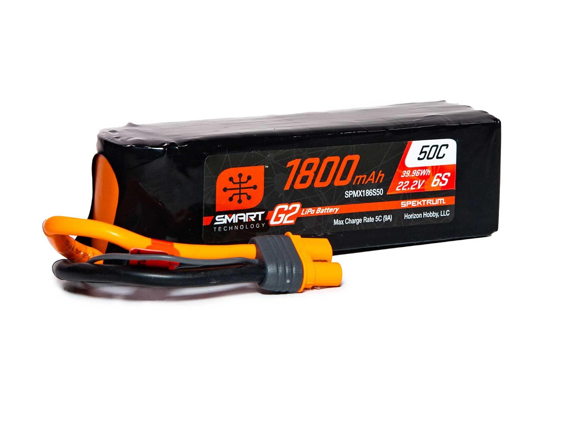 Spektrum 1800mAh 6S 22.2V SMART G2 50C IC3 (O-SPMX186S50)