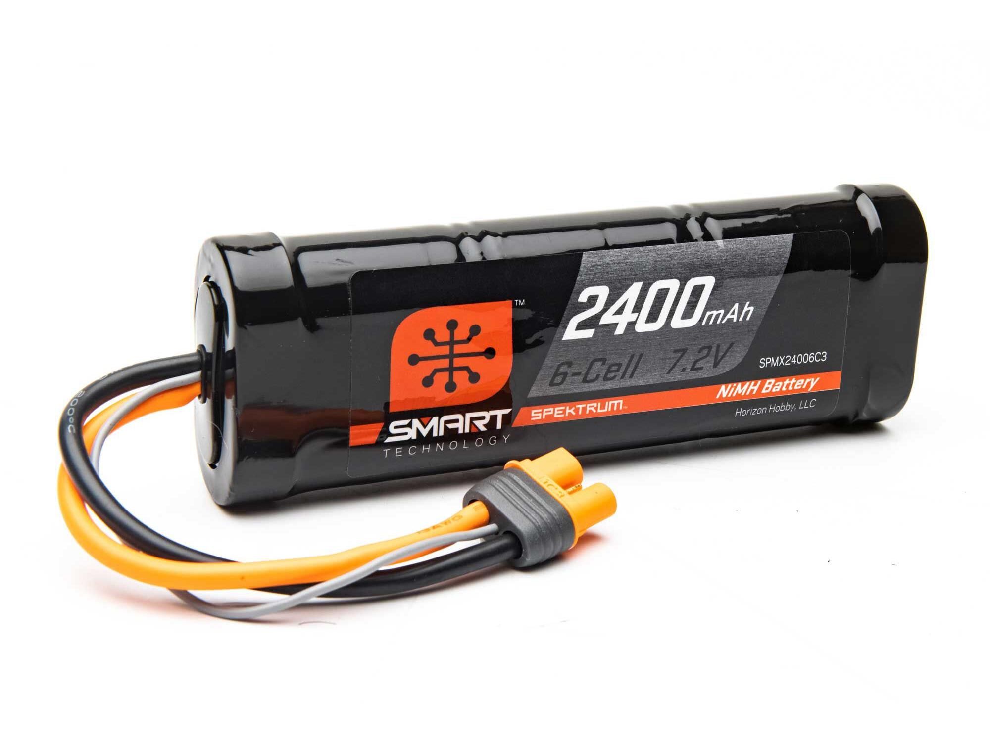 Spektrum 2400mAh 6-Cell 7.2V Smart NiMH Battery  IC3 (O-SPMX24006C3)