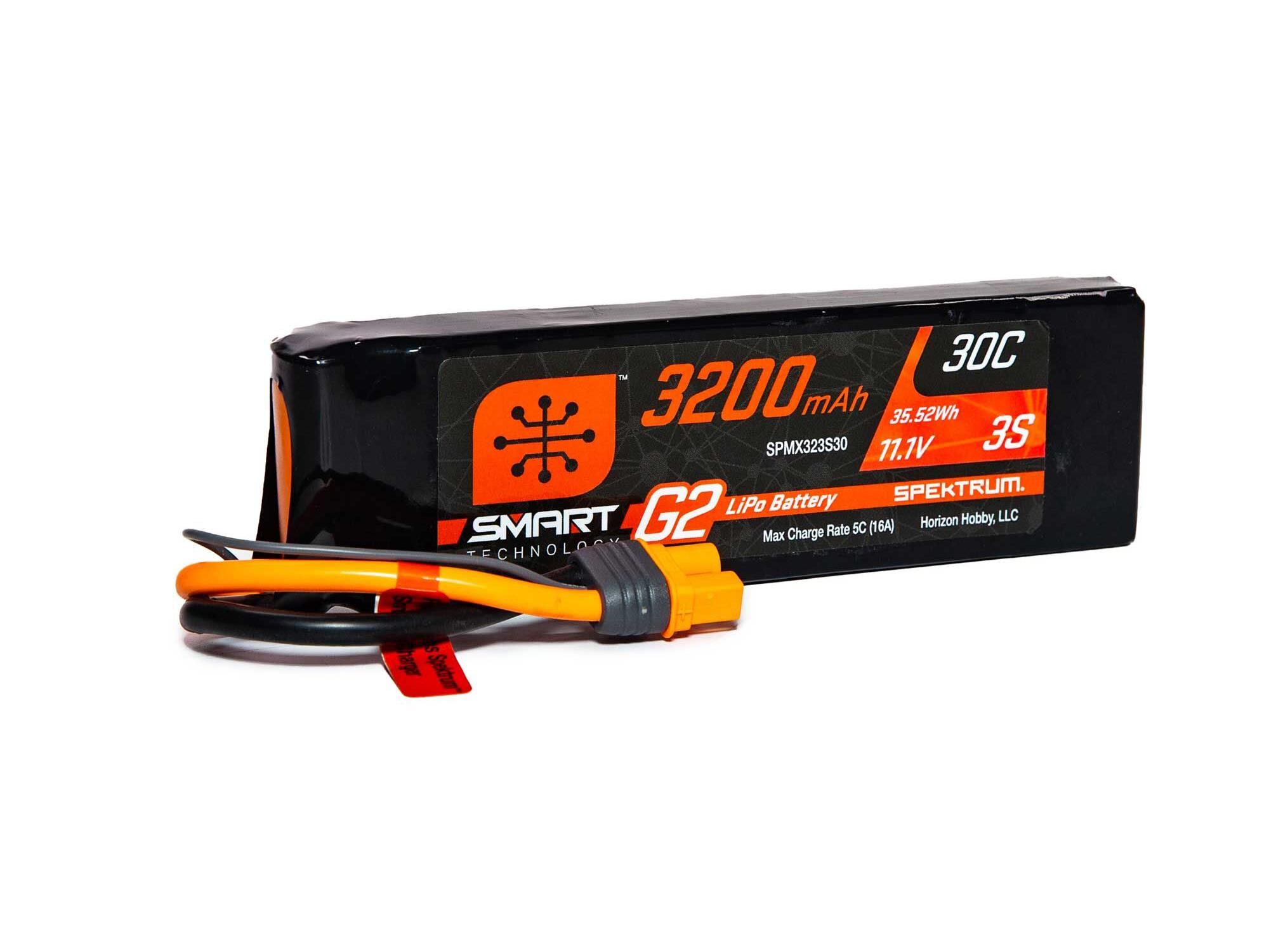Spektrum 3200mAh 3S 11.1V SMART G2 30C IC3 (O-SPMX323S30)