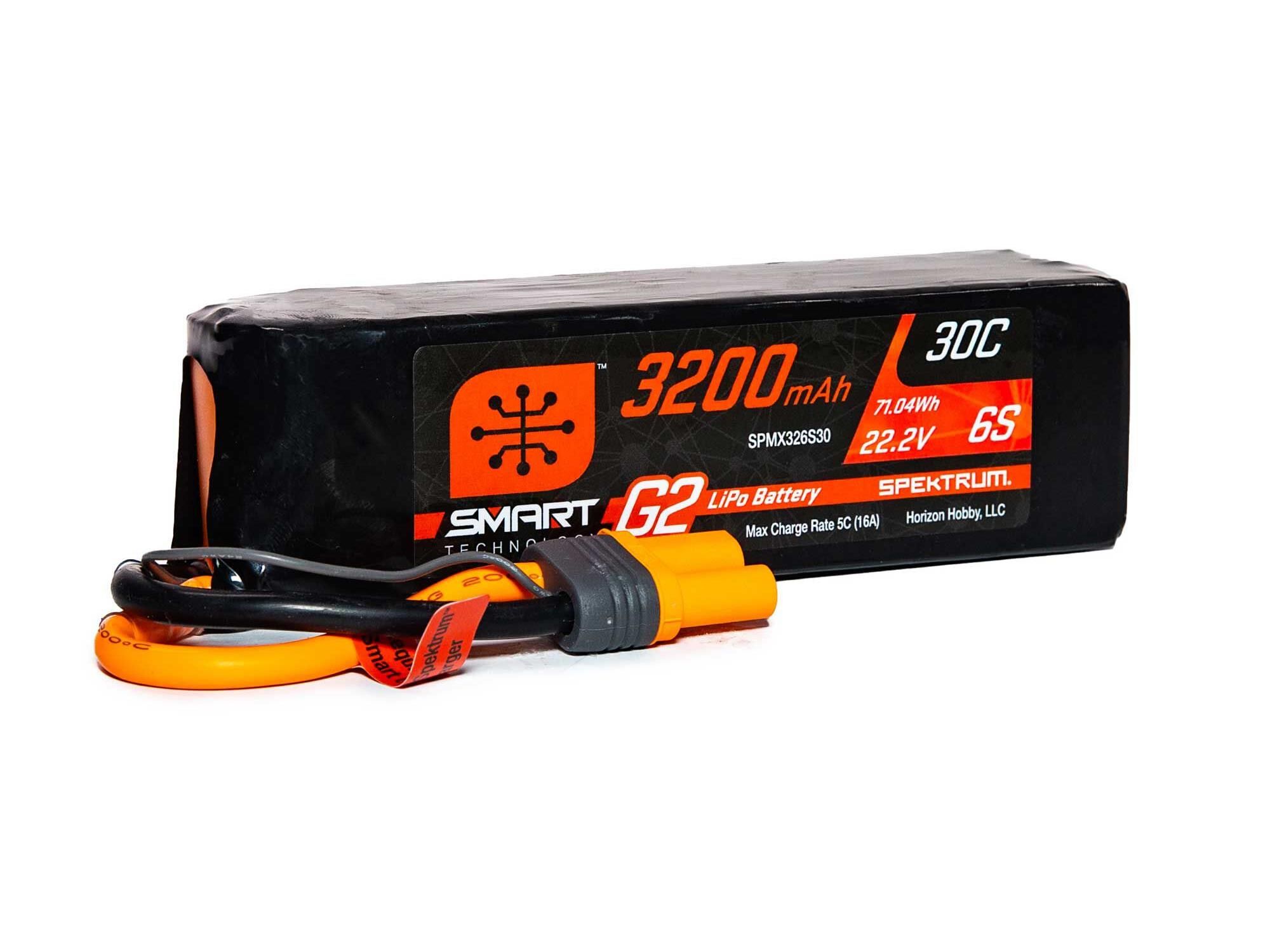 Spektrum 3200mAh 6S 22.2V SMART G2 30C IC5 (O-SPMX326S30)