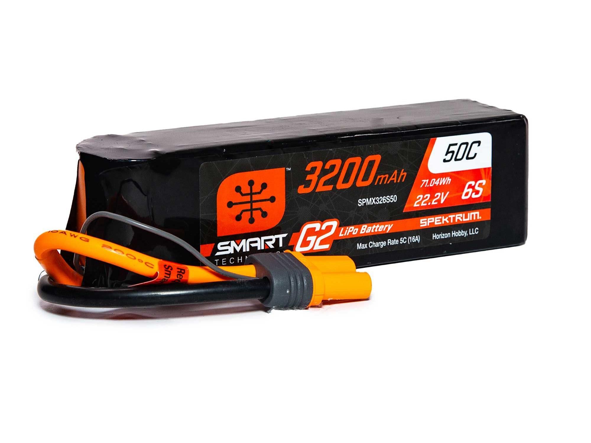 Spektrum 3200mAh 6S 22.2V SMART G2 50C IC5 (O-SPMX326S50)