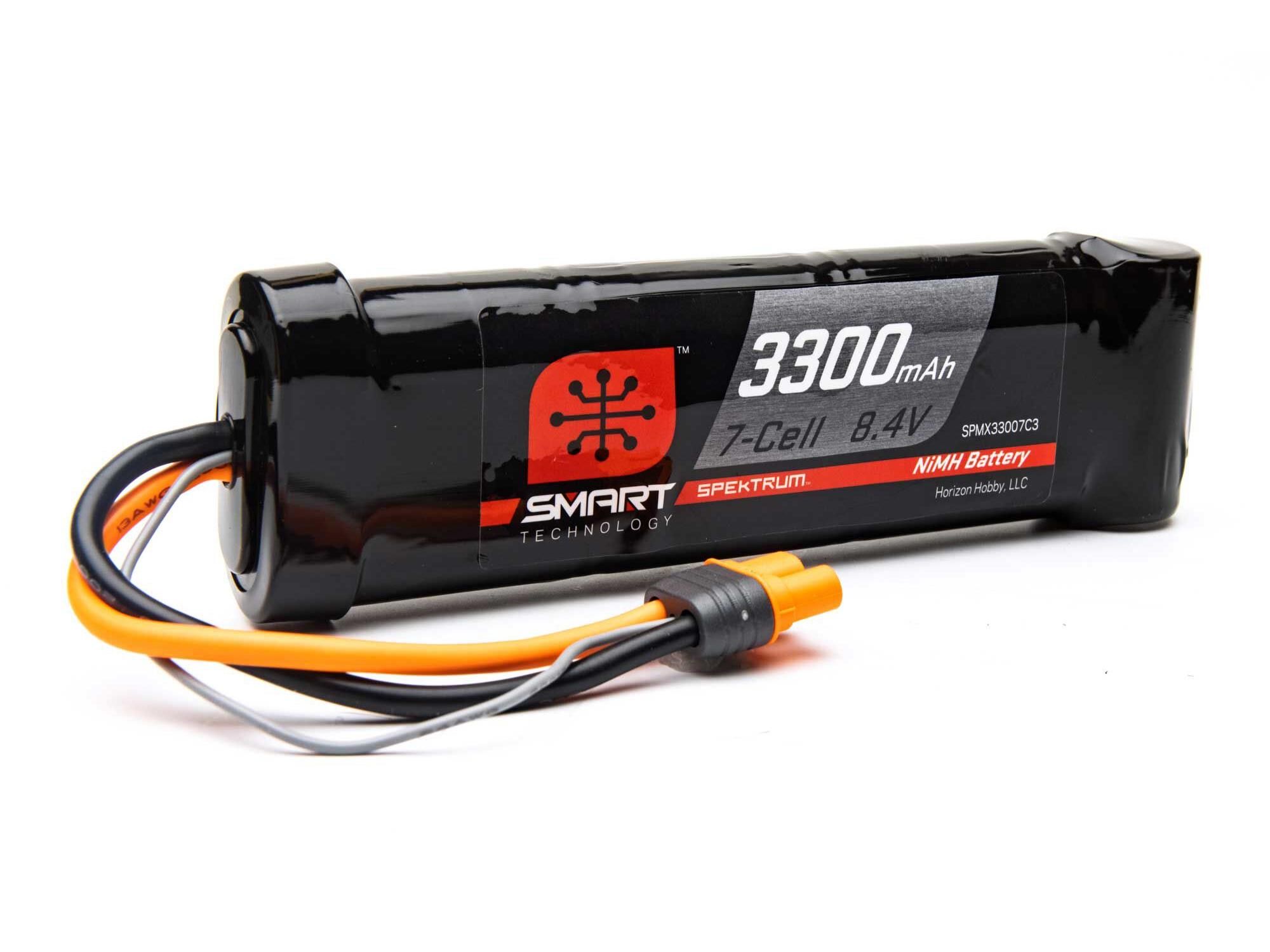 Spektrum 3300mAh 7-Cell 8.4V Smart NiMH Battery  IC3 (O-SPMX33007C3)