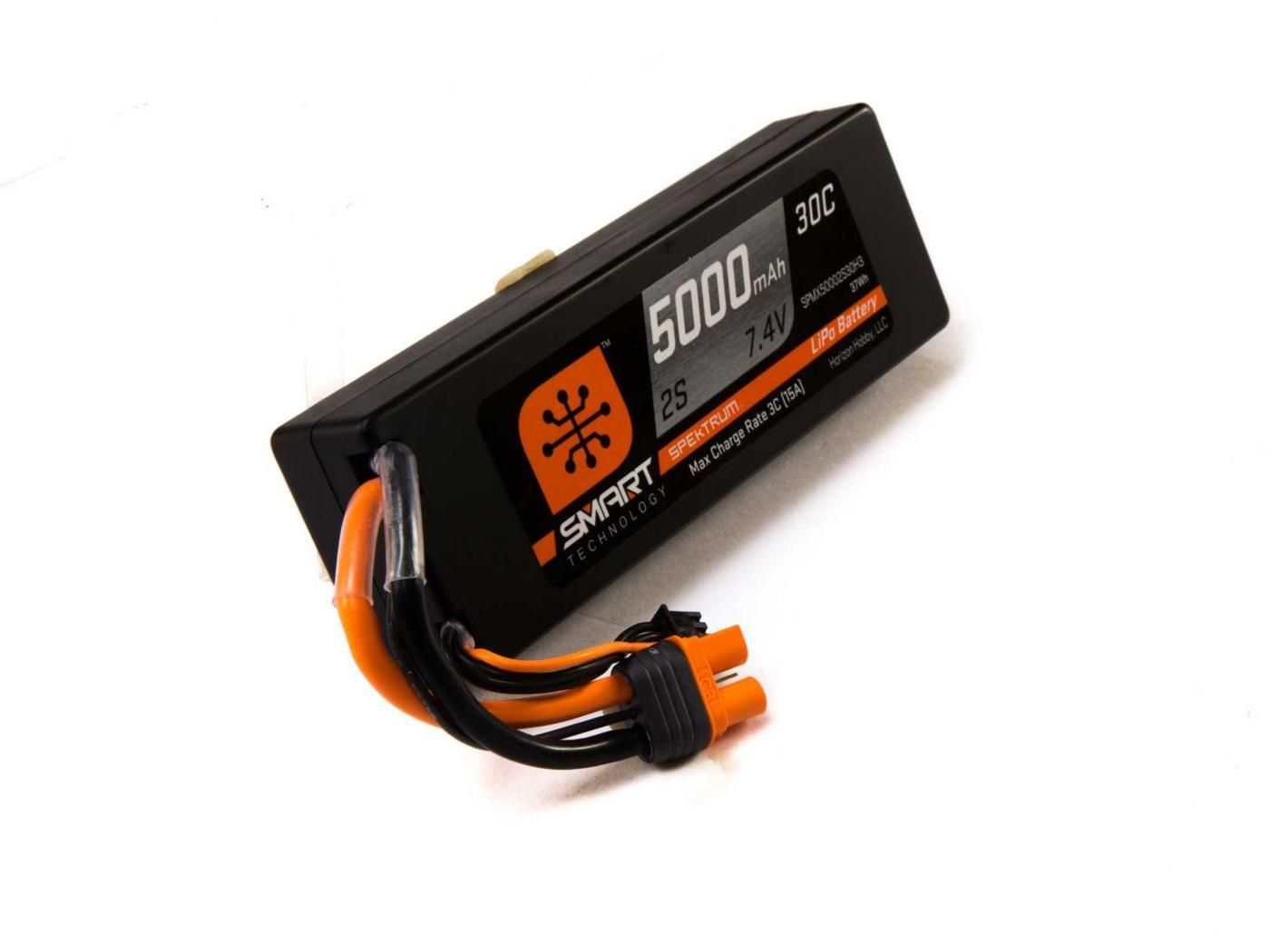 Spektrum 5000mah 2S 7.4V 30C; HC, IC3 (O-SPMX50002S30H3)