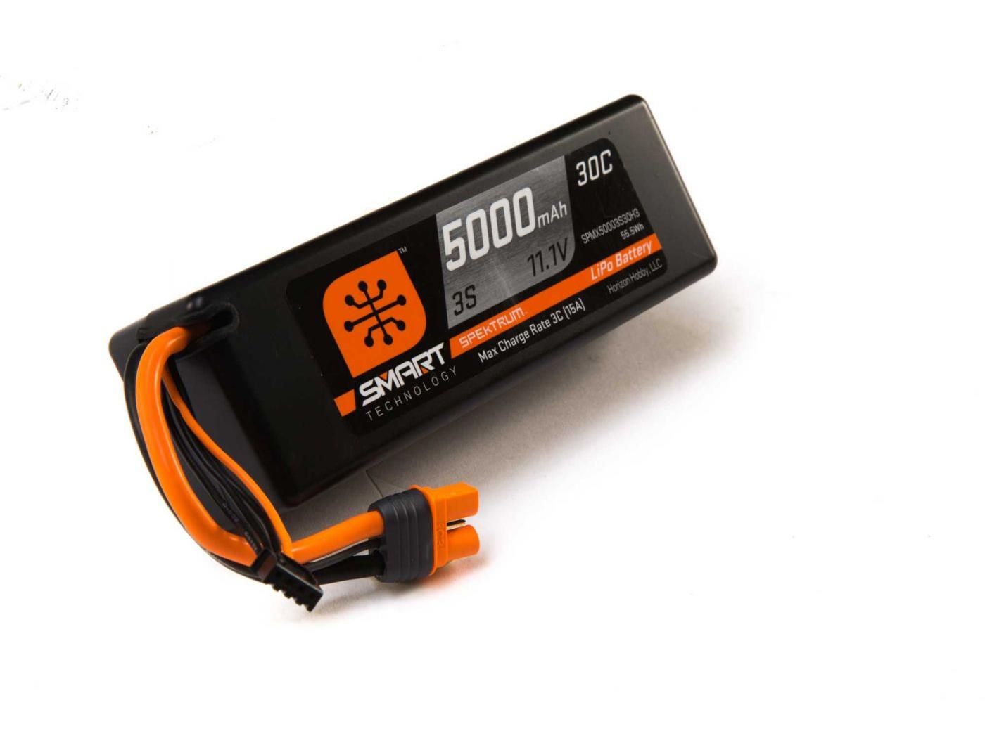 Spektrum 5000mah 3S 11.1V 30C; HC, IC3 (O-SPMX50003S30H3)